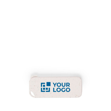 Ökologischer USB Stick personalisierbar aus Weizenstroh, rechteckig