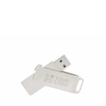Personalisierbarer USB Stick mit Metallgehäuse und Metallclip