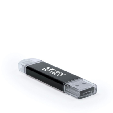 Aluminium USB Stick mit Micro USB / Typ C Anschluss, personalisierbar