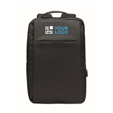 Laptop-Rucksack aus recyceltem Material mit USB-Anschluss, 16"