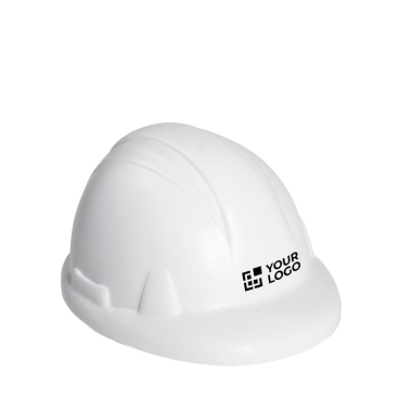 Origineller Antistress-Ball in Form eines Helms in Weiß