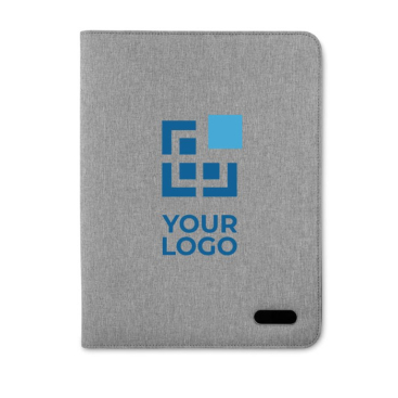 Schreibmappe aus Polyester mit Notizblock für Meetings, A4