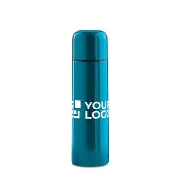 Thermosflasche aus Edelstahl mit Logo im Rundum-Druck, 500 ml