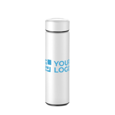 Thermoskanne aus Edelstahl mit Tee-Ei mit Logo, 425 ml