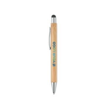 Bambus Kuli mit Druckknopf mit taktilem Stift und blauer Tinte