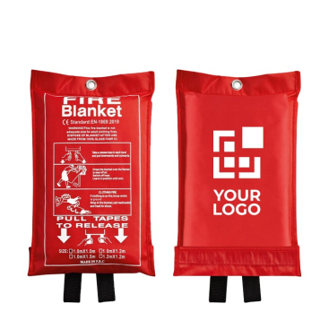 Feuerlöschdecke zum Schutz gegen Feuer aus Glasfasergewebe in Tasche