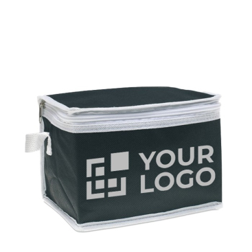 Kühltasche mit isolierender Aluminium-Folie für 6 Dosen mit Logo