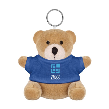 Schlüsselanhänger mit Teddy-Bär als bedruckbares Werbegeschenk
