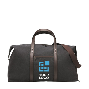 Reisetasche aus Canvas und recyceltem PU mit Logo