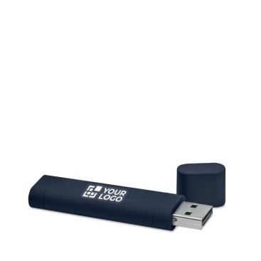 Länglicher eleganter USB-Stick mit lasergraviertem Logo