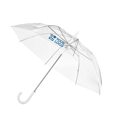 Transparenter automatischer Regenschirm als Werbeartikel, Ø 100