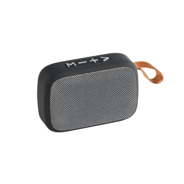 Bluetooth Lautsprecher mit Gummi Finish, Trageriemen und Mikrofon