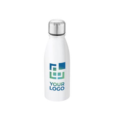 Aluminiumflasche als Werbeartikel mit Logo im Vollfarbdruck, 500 ml