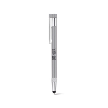 Günstiger USB-Kugelschreiber mit Touchpen und schwarzer Tinte