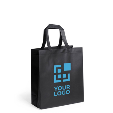 Stabile glänzende Non-Woven-Tasche, Tragkraft: 15 kg, 110 g/m²