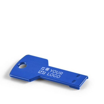 Aluminium-USB-Stick in Schlüsselform mit Logo bedrucken