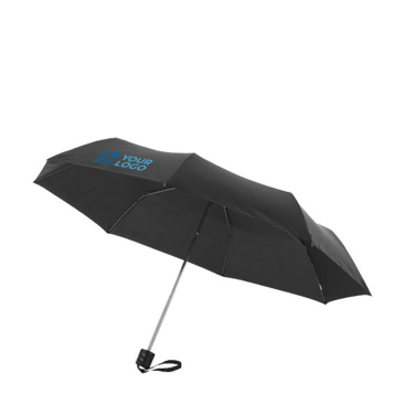 Kleiner faltbarer manueller Regenschirm als Werbeartikel, Ø 97 cm