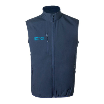 Atmungsaktive Softshellweste aus RPET 300 g/m² MKT Jandro
