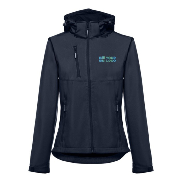Damen-Softshelljacke mit Kapuze aus Polyester, 280 g/m², THC Zagreb