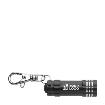 Aluminium Schlüsselanhänger mit LED und Karabiner