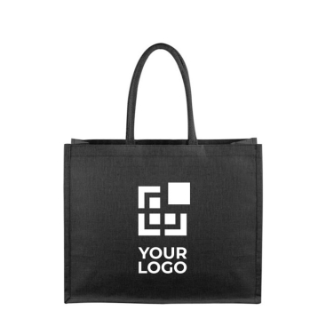 Strapazierfähige schwarze Juco-Tasche