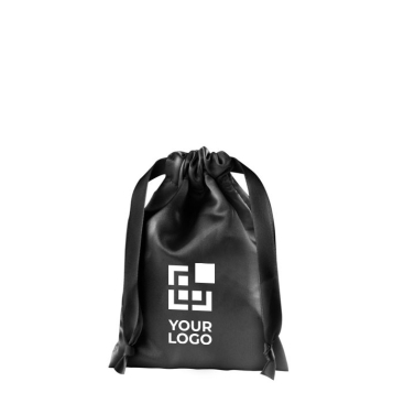 Kleine Tasche bedruckt aus Satinstoff Ansicht mit Druckbereich