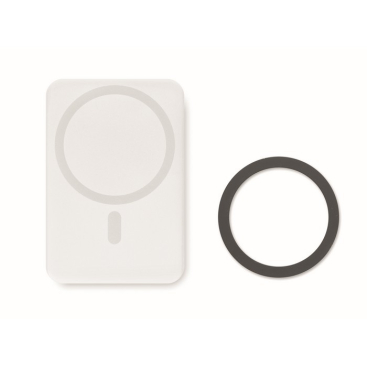 Bedruckbare magnetische Powerbank mit kabellosem Smartphone Ladegerät