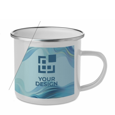 Emaille-Tasse im Vintage-Stil für Sublimation, 350 ml