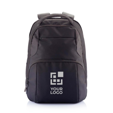 Laptop-Rucksack aus Polyester 15,6'' Ansicht mit Druckbereich
