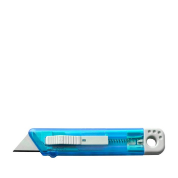 Transparentes Cuttermesser mit automatischem Sicherheitsrückzug