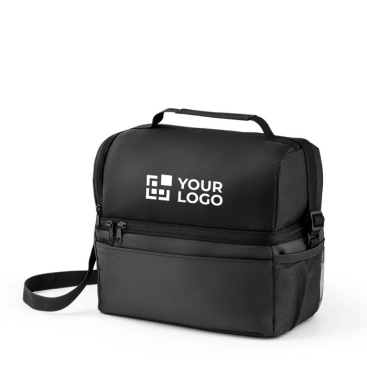Thermo-Stofftasche mit Fächern und mehreren Taschen 8.5L Ansicht mit Druckbereich