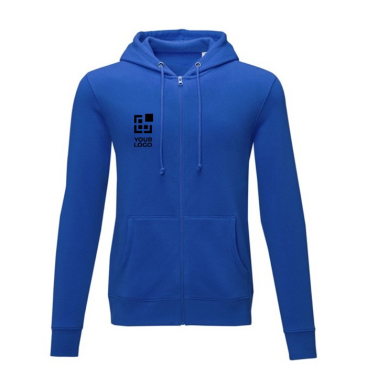 Herren-Kapuzenjacke aus Baumwollmix, 240 g/m², Elevate Essentials