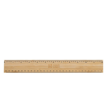 Bambuslineal mit verschiedenen Maßeinheiten, 30 cm