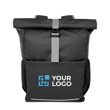 Roll-up Rucksack für PC aus recyceltem Polyester, 15''