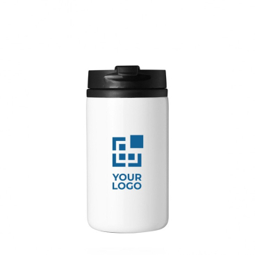 Trinkbecher aus recyceltem Edelstahl mit Deckel, 300 ml