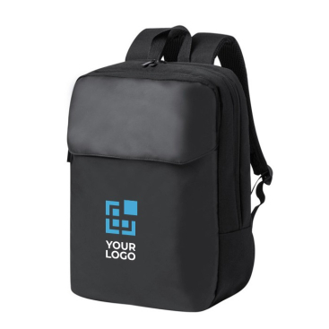 Laptop-Rucksack aus Kunstleder mit Vordertasche, 15''