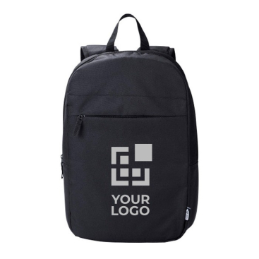 Laptop-Rucksack aus RPET 600D mit Vordertasche,15''