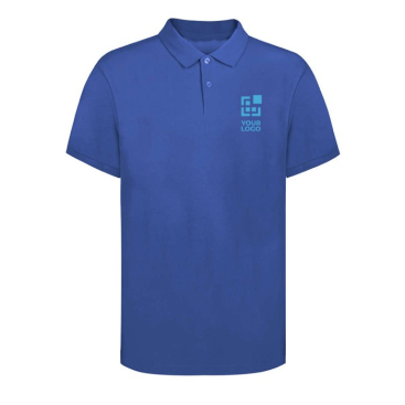Unisex-Poloshirt aus 100 % gekämmter Baumwolle mit 2 Knöpfen, 220 g/m²