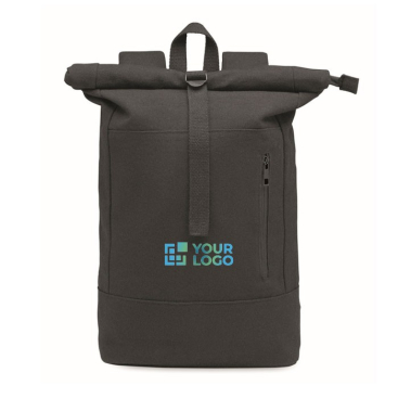 ''Roll-Top-Rucksack für Laptops aus recycelter Baumwolle, 15''''''