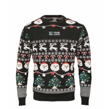 Weihnachtspullover mit 10 LED-Lichtern, Größe L/XL