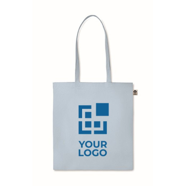 Günstige Bio-Baumwolltasche in Farbe für grünes Image, 140 g/m²