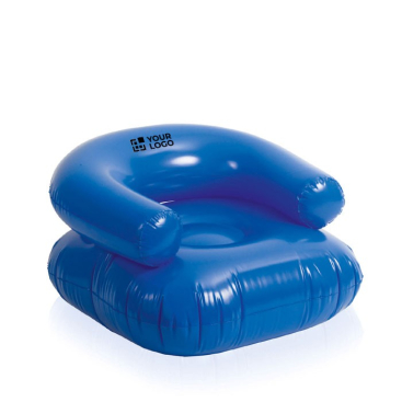 Aufblasbarer Sessel aus PVC mit Rückenlehne