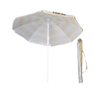 Sonnenschirm aus Nylon im zweifarbigen Design, Ø 180 cm