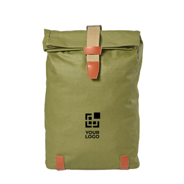 Wasserabweisender Rucksack aus recycelter Baumwolle für 17-Zoll-Laptops, 23 l