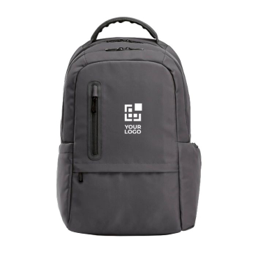 Wasserabweisender Laptoprucksack aus recyceltem Kunststoff, 17 Zoll