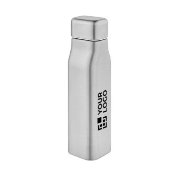 Auslaufsichere Flasche aus recyceltem Edelstahl im Industriedesign, 1 l
