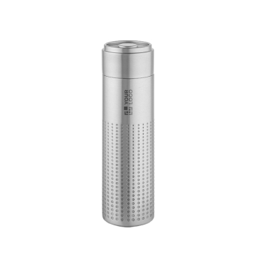 Doppelwandige Flasche aus recyceltem Edelstahl, 500 ml