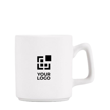 Weiße Keramiktasse mit matter Oberfläche für Sublimation, 260 ml