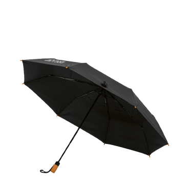 Sturmfester Automatik-Regenschirm aus recyceltem Kunststoff, Ø 119 cm