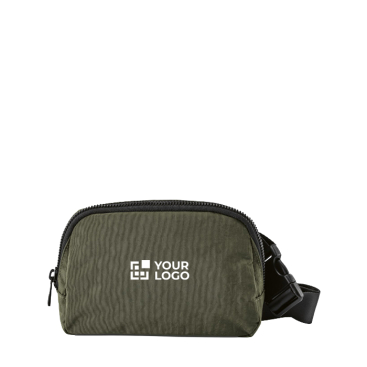 Wasserabweisende Bauchtasche aus recyceltem Nylon mit Rückfach, 1,5 l